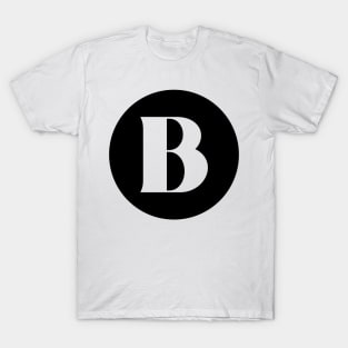 B (Letter Initial Monogram) T-Shirt